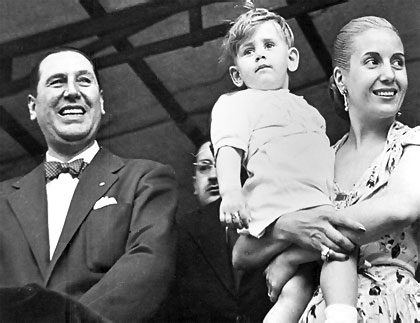 Juan Domingo Peron And Eva Peron