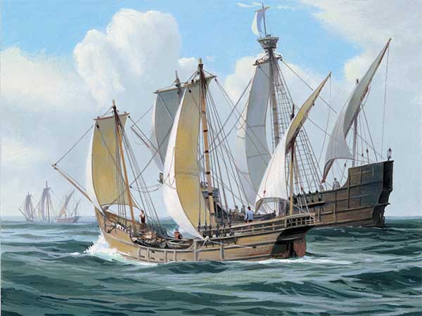  Cristóbal Colón. Fotos  Las tres carabelas