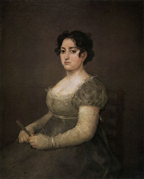 Confirmación Esperar Bóveda Francisco de Goya. Cuadros: La mujer del abanico